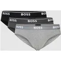 Produktbild: BOSS Slip mit Label-Details im 3er-Pack Modell 'Power' in Dunkelgrau, Größe XL