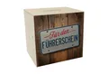 Produktbild: speecheese Spardose Für den Führerschein Spardose aus Holz als Nummernschild