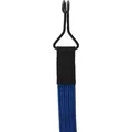 Produktbild: Flaches elastisches Band mit 2 extra starken Doppelhaken 80 cm Blau