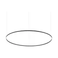 Produktbild: Ideal Lux ORACLE Ringintegrierte LED-Pendel-Deckenleuchte Schwarz 150cm 3000K