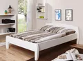 Produktbild: TiCAA Bett Jasmin Kiefer Weiß (140 x 200 cm) NEU