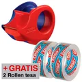 Produktbild: tesa Klebefilmabroller Mini-Abroller +  2 Rollen tesafilm kristall Promo