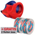 Produktbild: AKTION: tesa Klebefilmabroller Mini-Abroller rot/blau + GRATIS 2 Rollen...