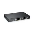 Produktbild: ZYXEL 24-Port PoE Switch Gigabit Ethernet Smart (GS1900-24EP) – verwaltet, mit 12x PoE+ @ 130W, Rackmount, begrenzter lebenslanger Schutz