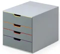 Produktbild: DURABLE Schubladenbox VARICOLOR 4 mit 4 Schubladen