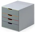 Produktbild: DURABLE Schubladenbox VARICOLOR 4, mit 4 Schubladen