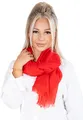 Produktbild: Lolus Dünner, leichter und weicher Uni Damen Schal in gewellter Struktur - Isabella (rot, One Size)
