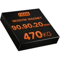 Produktbild: NEODYM MAGNET SUPER STARK 470 KG MAGNETE MAGNETEN AUTO KFZ BEULEN 90x90x20 mm