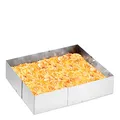 Produktbild: GEFU Backrahmen UNO | Höhenverstellbarer Edelstahlrahmen 8,5 cm | Ausziehbar 20×24–38×46 cm | Für Kuchen, Pizza & Desserts | Spülmaschinengeeignet