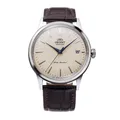 Produktbild: Orient Bambino Automatik Creme Zifferblatt Braun Lederband Herrenuhr UVP 290£