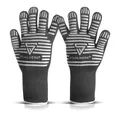 Produktbild: STAHLWERK Hitzebeständige Handschuhe bis 800°C EN 407:2004 Feuerfeste Hitzeschutzhandschuhe | Thermohandschuhe | Arbeitshandschuhe aus robustem ARAMID-Gewebe