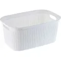 Produktbild: Kadax - Wäschekorb, Wäschetruhe Aus Kunststoff, Wäschebox 27l, Weiß