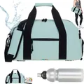 Produktbild: Sporttasche Fitness Tasche aus Plane regenabweisend Damen Mädchen Reisetasche mit Schuhfach Nassfach 46 cm 24 L Training Schwimmen Schule Freizeittasche Elephant Hydro Gym Bag 12819 Mint Grün Pastell + Trinkflasche