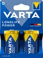 Produktbild: Varta Batterie Alkaline, Mono, D, LR20, 1.5V Longlife Power, Retail Blister (2-P