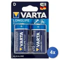 Produktbild: 4x Varta Longlife Power D Batterie Für Hausgebrauch (Blister) Blau