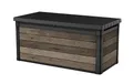 Produktbild: Keter Signature Aufbewahrungsbox 570L Walnuss - Gartenbox mit Sitzfunktion & Holzoptik
