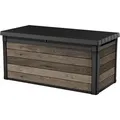 Produktbild: Walnut Aufbewahrungsbox - 570L - 142,5x65,3x78,2cm - Dunkelbraun - Keter