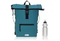 Produktbild: ELEPHANT Freizeitrucksack Time Bag aus Plane, Rucksack Laptoprucksack Daypack wasserabweisend + Trinkflasche