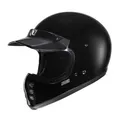 Produktbild: HJC V60 Solid Gloss Black schwarz Gr. M Offroad Helm Motorradhelm mit Schirm