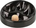 Produktbild: Pfeifenascher Ceramic rund schwarz glänzend / 3 Ablagen / Geschenketui