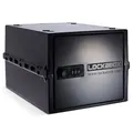 Produktbild: Lockabox One™ | Premium abschließbare Aufbewahrungsbox | Mittelgroße Box mit Zahlenschloss für Lebensmittel, Medikamente & Sicherheit im Haushalt | Außenmaße 31 x 21 x 17 cm (Jet)