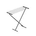 Produktbild: Kompakter schwarzer Wäscheständer zum Aufhängen, 90x32x83 cm, 5,5 m Trockenlänge