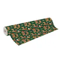 Produktbild: Clairefontaine 202111C - Rolle Geschenkpapier Excellia 80g, 50x0,70m, Wald - Rot und Grün, Eurowrap, 1 Rolle