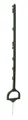 Produktbild: Kerbl Vollkunststoffpfahl mit Steigbügeltritt 114 cm grün 5 Stück