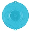 Produktbild: Kochblume Deckel Blume L, Silikon, Türkis, 33 cm, 33x33x3 cm