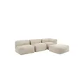 Produktbild: icon Sofa Modulares Ecksofa 4 Stück aus Cord Flauschig „Zen“, Spar-Set, Schaumstoff Füllung, für Wohnzimmer, für Schlafzimmer