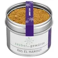 Produktbild: Zauber der Gewürze Ras el hanout - marokkanische Gewürzmischung für Couscous, Tajine, Lamm und weitere Gerichte der orientalischen Küche, Spitzen-Qualität in wiederverschließbarer Aroma-Dose, 50 g