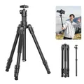 Produktbild: ULANZI TT53 Stativ Kamera Aluminium mit 360° Panoramakugelkopf und Uka Schnellfreigabeplatte, 180cm Leichtes Kamerastativ mit Abnehmbarer Mittelsäule für alle DSLR-Kameras, Wiegt nur 1.2 kg