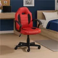 Produktbild: Schreibtischstuhl Junior höhenverstellbar ergonomischer Drehstuhl Rot
