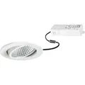 Produktbild: Brumberg 39395073 KERBY-R LED-Einbaustrahlerset 230 V AC, 12 W, 38°, 1230 lm, 3.000 K, rund, schwenkbar, Phasenabschnitt dimmbar, weiß matt