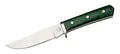 Produktbild: Puma TEC Gürtelmesser, Stahl 3Cr13, satinierte Klinge, grüne Micartaschalen, Fingerschutz, Schwarze Lederscheide