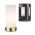 Produktbild: Paulmann 770.55 Pinja Tischleuchte touch max.1x20W E14 Weiß/Messing 230V Metall/Glas 77055 Nachttischlampe Nachtlicht