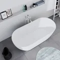 Produktbild: Duravit DuraMuna freistehende Badewanne aus Acryl – Farbe und Größe wählbar, Farbe:Weiß matt, Größen:170 x 80 cm