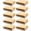 Produktbild: cyclingcolors 10x Einsteck-Lattenhalter 53 x 8 mm Kunststoff für Lattenrost Holzrahmen Bett Endkappen Befestigung zum Einfräsen, beige