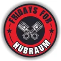 Produktbild: 2x Fridays For Hubraum Aufkleber INNENKLEBEND Rot 8,5cm Sticker Diesel CO2