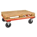 Produktbild: Paletten-Fahrgestell Palettenwagen, niedrig, LxBxH 1.200 x 800 x 305 mm, Tragkraft: 800 kg, rot