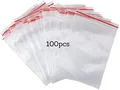 Produktbild: Pakico 100 Kleine Beutel ZIP 15 x 25 cm Plastiktüten Lebensmittelbeutel | Plastikbeutel Ziplock Tüten Wiederverschließbare Verschlussbeutel Kekstüten Druckverschlussbeutel Organisation Dick Haltbar