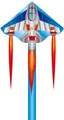 Produktbild: Kinderdrachen HQ Simple Flyer 120 Jet Plane 102003 Blau 120 x 75 cm + 150 cm sch