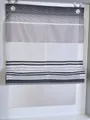 Produktbild: Raffrollo Ösenrollo Modern Jamaica Querstreifen ca. 80 x 210 cm, grau