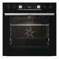 Produktbild: Gorenje OptiBake Black Set 5 Herd-Set mit Induktionskochfeld, 77L, Made in Europe, AquaClean, ExtraSteam, AirFry, PizzaMode 300°C, PerfectGrill, Teleskopauszüge, schwarz