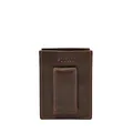 Produktbild: Fossil Portemonnaie für Herren Derrick, Leder Kartenetui braun L 7 cm x B 1 cm x H 9,5 cm ML3812201