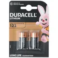 Produktbild: Duracell Photobatterie CR123A Ultra Lithium 3 Volt mit 1400mAh im 2er Blister 020320