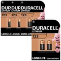 Produktbild: 4x Duracell DL123 CR17345 CR123 123 Lithium Photo Batterie 3V im 2er Blister