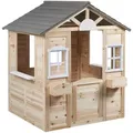 Produktbild: casa.pro Gartenspielhaus, Natur, Grau, Holz, 113x131x97 cm, unisex, Outdoor Spielzeug, Spielhäuser