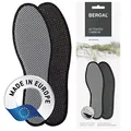 Produktbild: Bergal hygienische Einlegesohlen mit Aktivkohle gegen Schweißfüße, Deo Active Schuheinlagen für hygienisch frische Füße, gegen Gerüche, Klimaregulierung für Freizeit- Sport- und Arbeitsschuhe, Gr. 38
