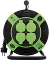 Produktbild: REV H05RR-F 3G1,5 - Verlängerungsrolle - Wechselstrom 230 V - 3000 Watt - Ausgangsanschlüsse: 4 - 25,0m - Schwarz, grün (0010215412)